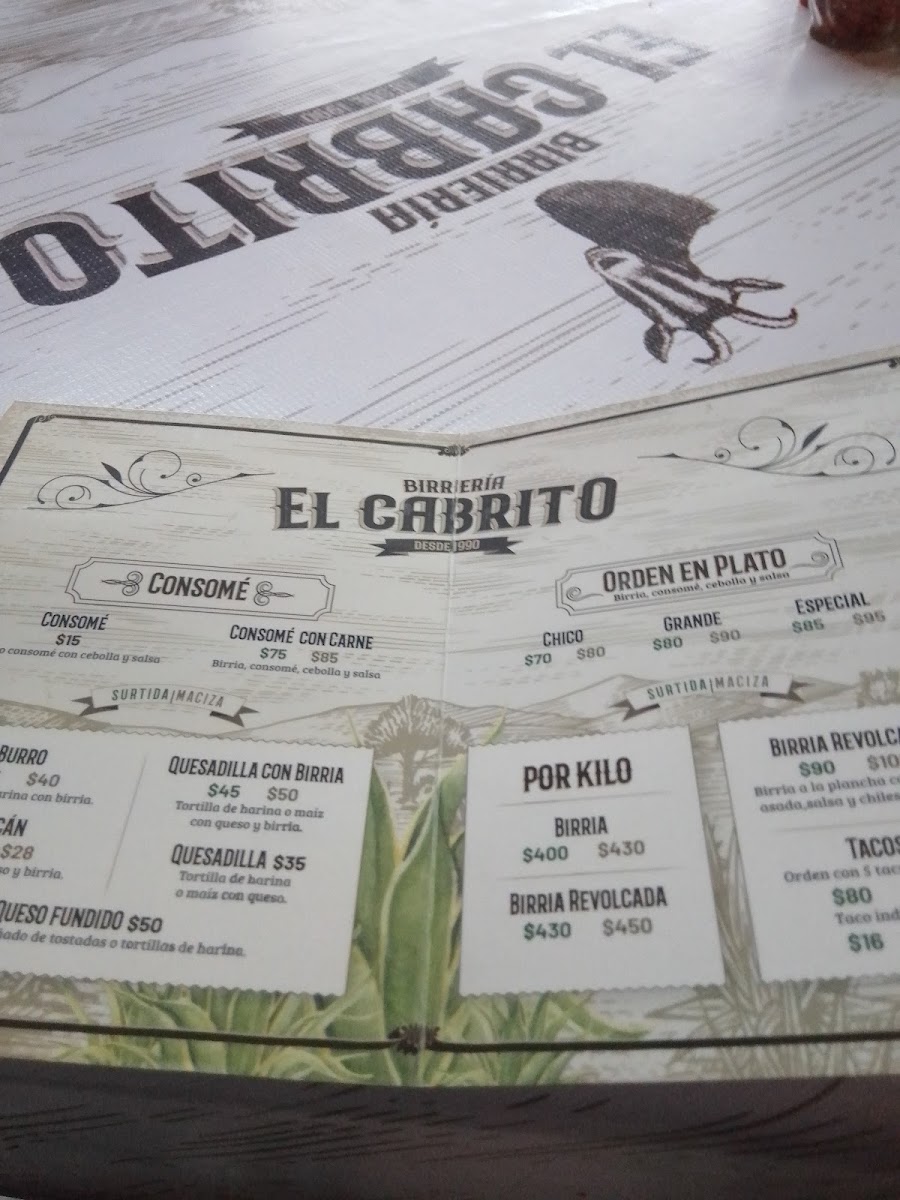 BIRRIERIA EL CABRITO Menu - Image 2